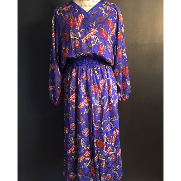 VINTAGE DIANE FRIES DRESS - Picture 3 of 8